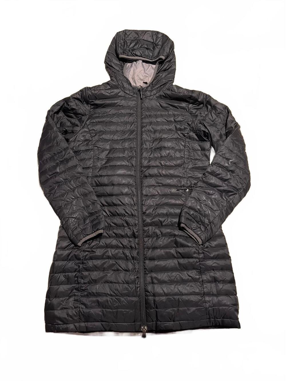 Eddie Bauer Women's Black Quilted Hooded Down Jacket